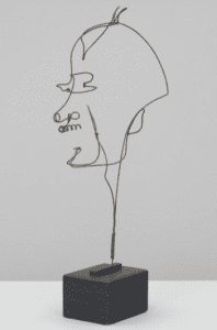 Wire Portrait of Erhard Weyhe