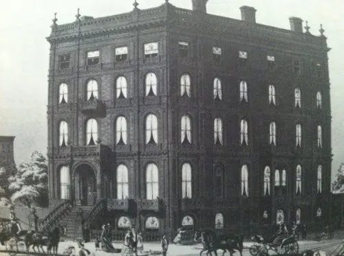 Madame Restell’s residence, on the northeast corner of 5th Avenue and 52nd Street.